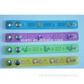 high quality embossed lovely bear embossing pvc wristband